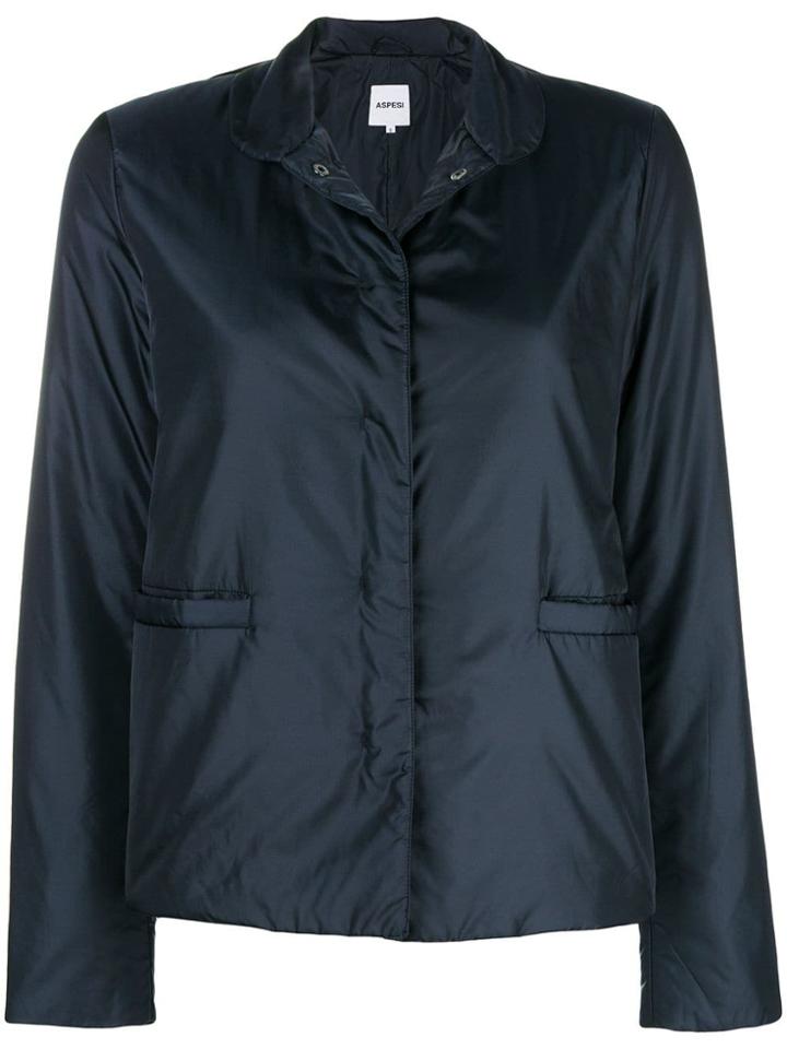 Aspesi Concealed Front Jacket - Blue