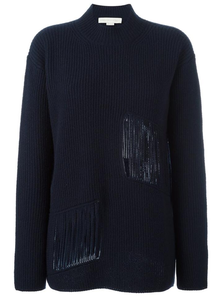 Stella Mccartney Distressed Detail Jumper - Blue