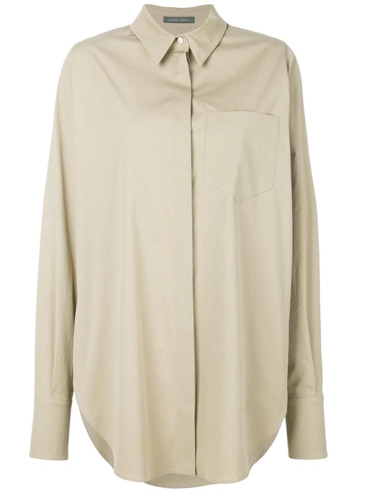 Alberta Ferretti Loose Fit Shirt - Nude & Neutrals