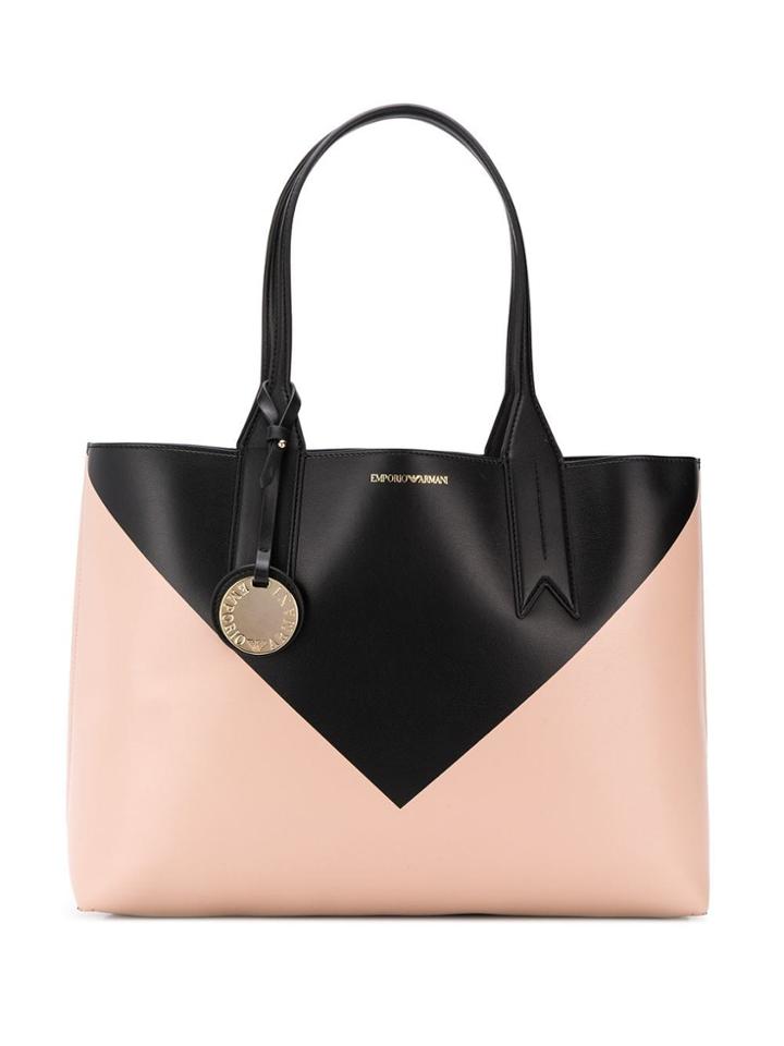 Emporio Armani Colour-block Shopper Tote - Pink