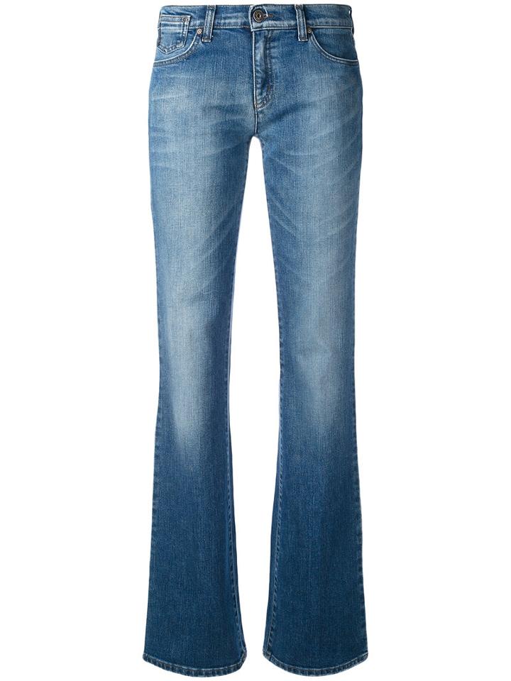 Armani Jeans - Flared Jeans - Women - Cotton/spandex/elastane - 28, Blue, Cotton/spandex/elastane