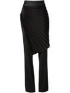 Emanuel Ungaro Pleated Layer Flared Trousers