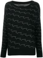 Zadig & Voltaire Metallic Pattern Jumper - Black