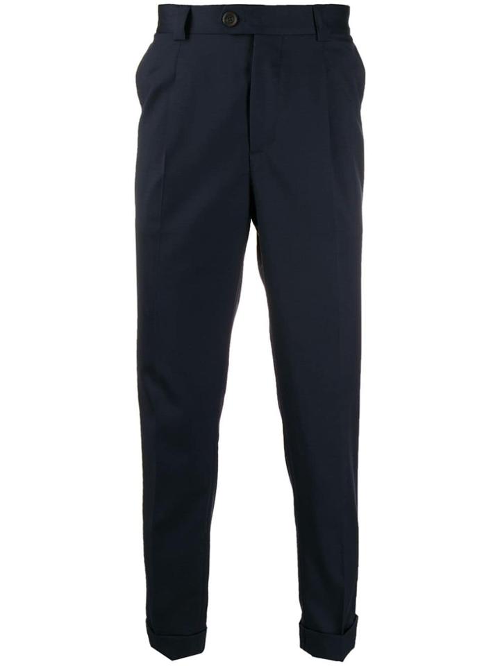 Brunello Cucinelli Slim-fit Tailored Trousers - Blue