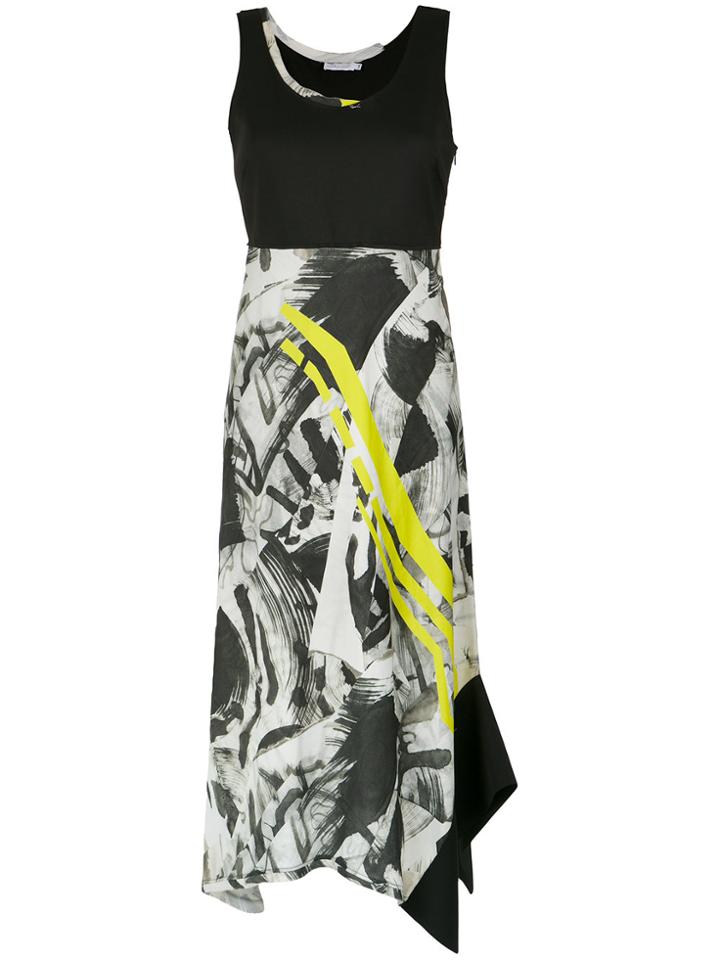 Mara Mac Abstract Print Asymmetric Dress - Unavailable
