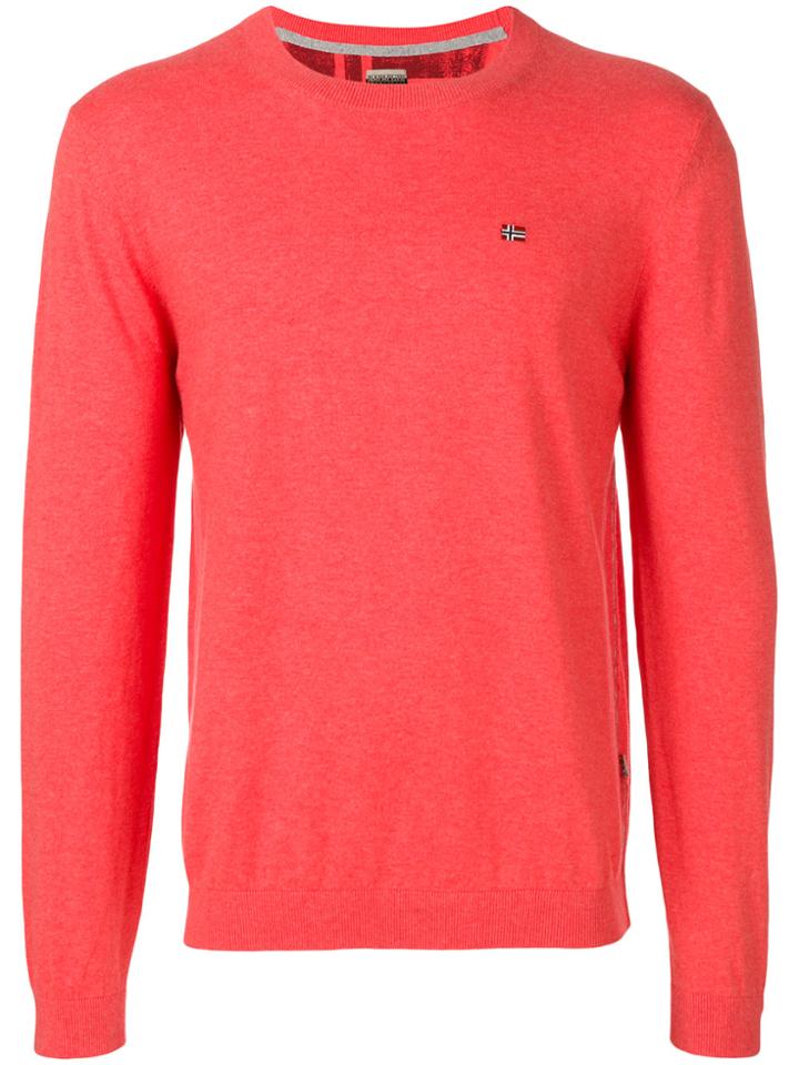Napapijri Crew Neck Jumper - Red