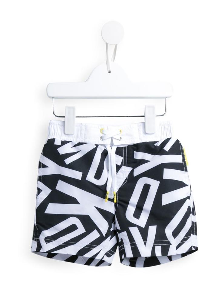 Dkny Kids Logo Swim Shorts, Boy's, Size: 12 Yrs, Black