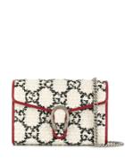 Gucci Dionysus Gg Tweed Clutch - Red