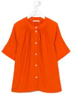 Marni Kids Cropped Sleeves Shirt, Girl's, Size: 14 Yrs, Yellow/orange