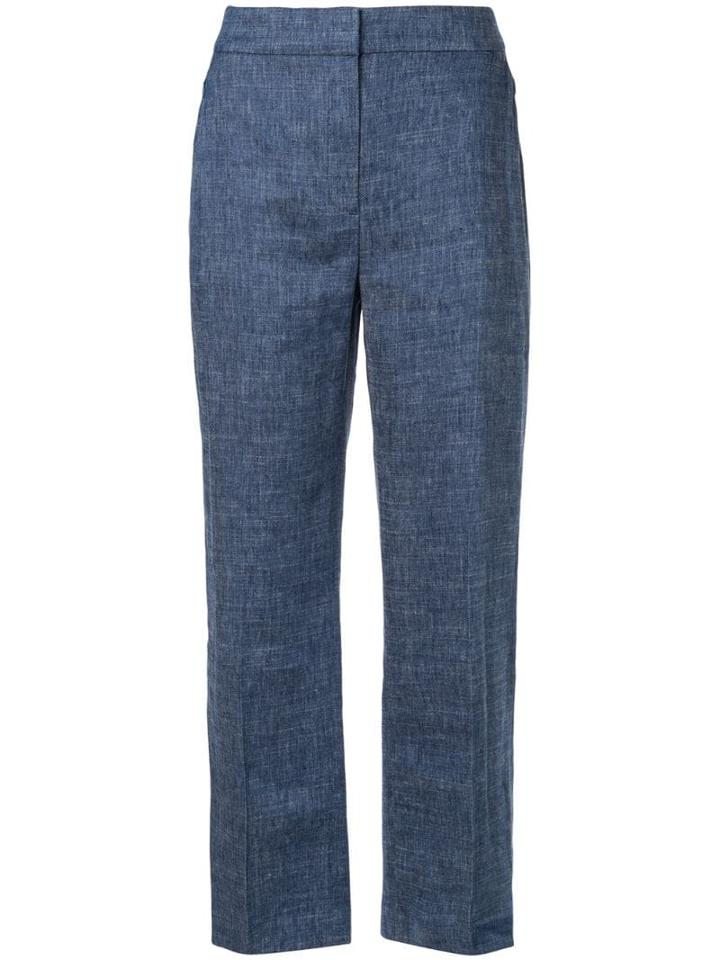 Elie Tahari Chambray Trousers - Blue