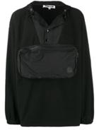 Mcq Alexander Mcqueen Offspring Pouch Pocket Hoodie - Black