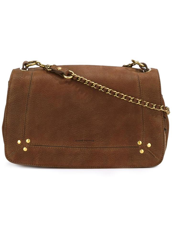 Jérôme Dreyfuss Bobby Crossbody Bag, Women's, Brown, Leather/cotton