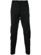 Alexander Mcqueen Contrast Check Trousers - Black