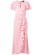 Jay Godfrey Ruffled Wrap Dress - Pink