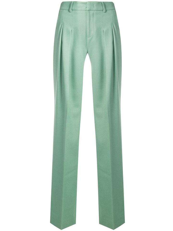 Pt01 Wide-leg Trousers - Green