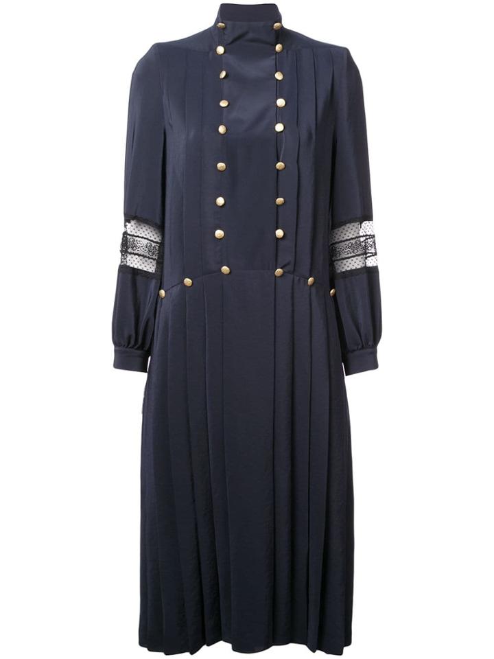 Philosophy Di Lorenzo Serafini Embellished Flared Dress - Blue