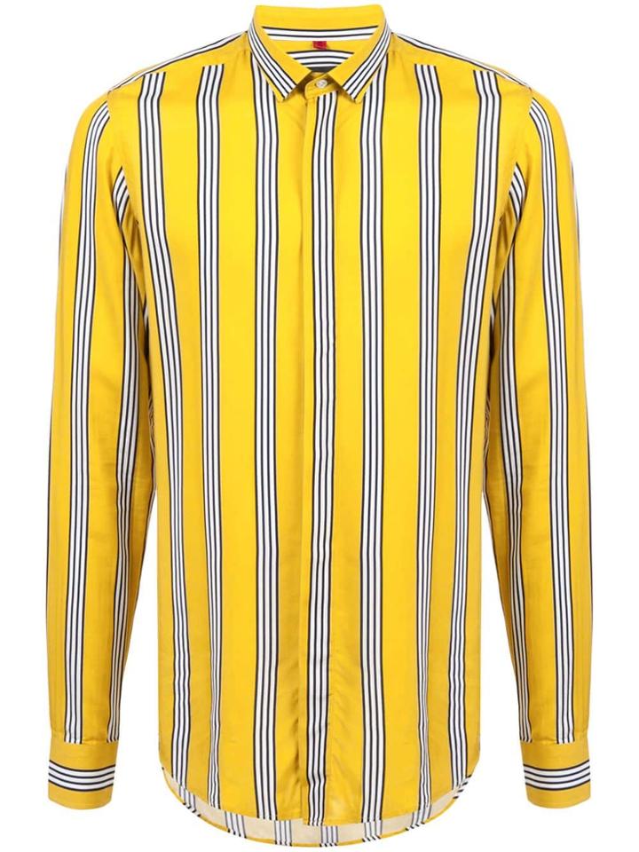 Lords And Fools Longsleeved Striped Shirt - Yellow & Orange