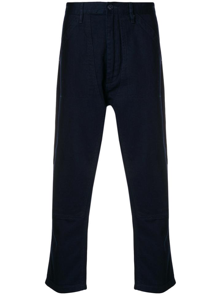 Edwin Cropped Trousers - Blue