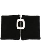 Jw Anderson Band Collar Style Scarf - Black