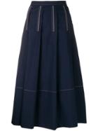 Marni Pleated Midi Skirt - Blue