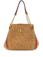 Gucci Gg Marmont Large Tote Bag - Brown