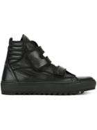 Raf Simons Velcro Hi-top Sneaker, Men's, Size: 43, Black, Leather/rubber