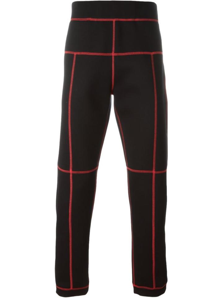 Christopher Kane Stitched Seam Track Pants, Men's, Size: S, Black, Polyurethane/modal