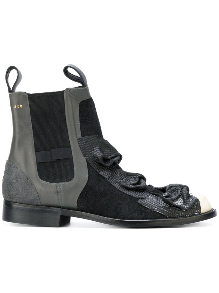 Comme Des Garçons Bow Boots - Black