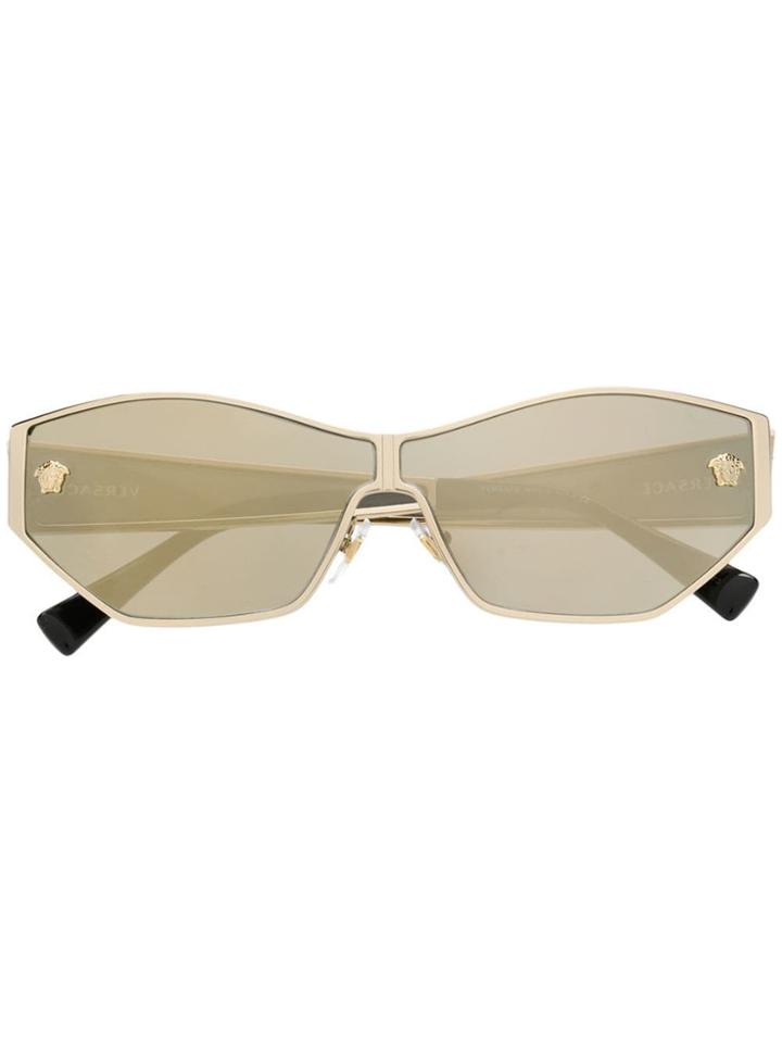 Versace Eyewear Aspis Sunglasses - Gold