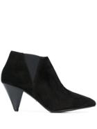 Closed Structured Ankle Boots - Black