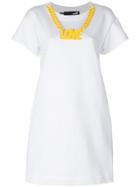 Love Moschino Love Necklace T-shirt Dress - White