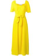 Calvin Klein Belted Maxi Dress - Yellow