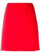 Kenzo Button Detail Skirt, Women's, Size: 40, Red, Polyester