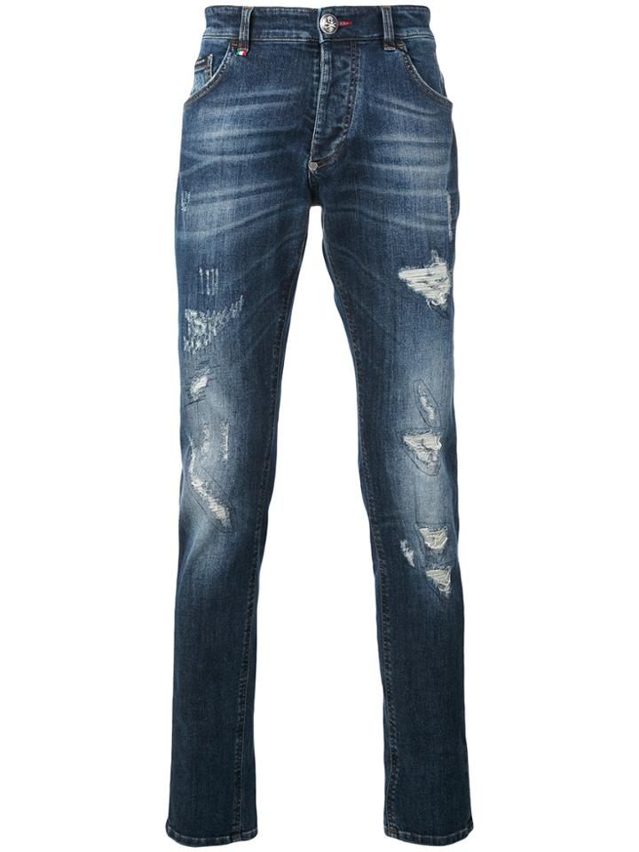 Philipp Plein Meiji Slim-fit Jeans - Blue