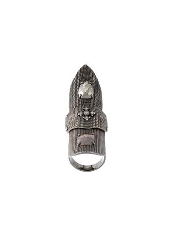 Loree Rodkin Slave Bondage Fancy Diamond Ring, Women's, Size: 54, Grey