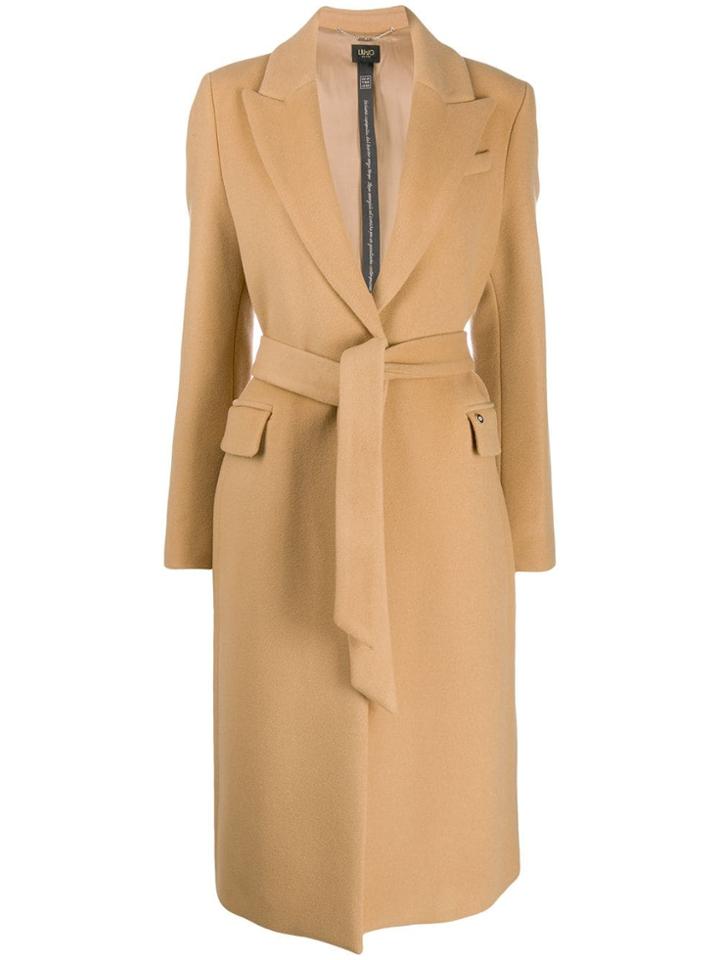 Liu Jo Belted Midi Coat - Neutrals