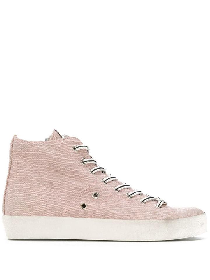 Leather Crown - Pink