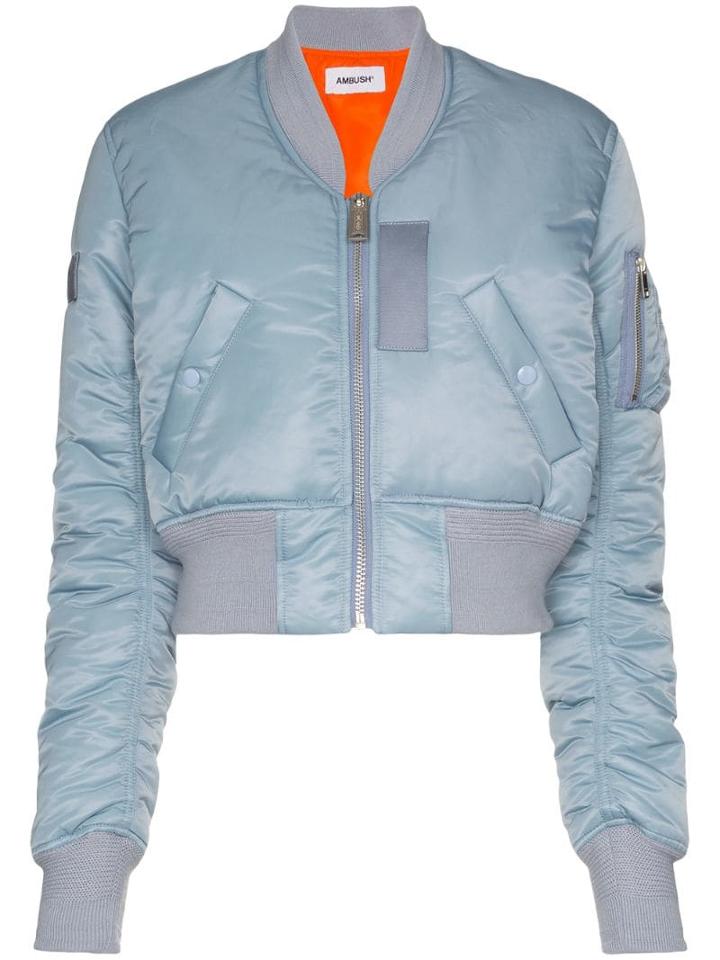 Ambush Ma1 Cropped Bomber Jacket - Blue