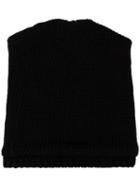 Yohji Yamamoto Black Reversible Beanie Wool Hat