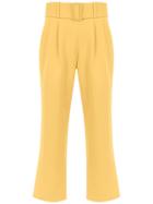 Egrey Belted Cropped Pants - Yellow & Orange