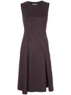 Dorothee Schumacher Twisted Cut Flared Dress - Pink & Purple