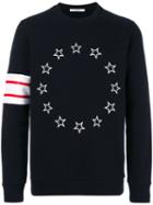 Givenchy - Stars And Stripe Pattern Sweatshirt - Men - Cotton - M, Black, Cotton