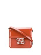 Fendi Kids Karligraphy Shoulder Bag - Brown
