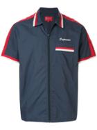 Supreme Zip Up Work Shirt - Blue