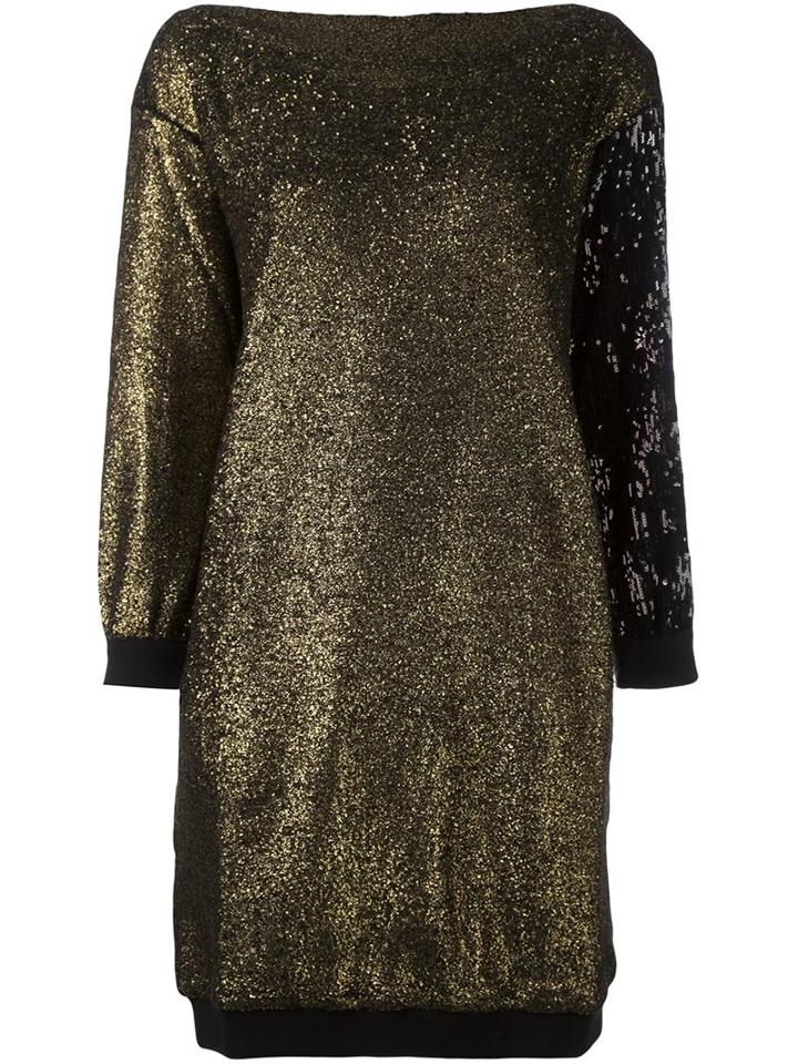 Sonia Rykiel Sequin Embellished Sweatshirt Dress