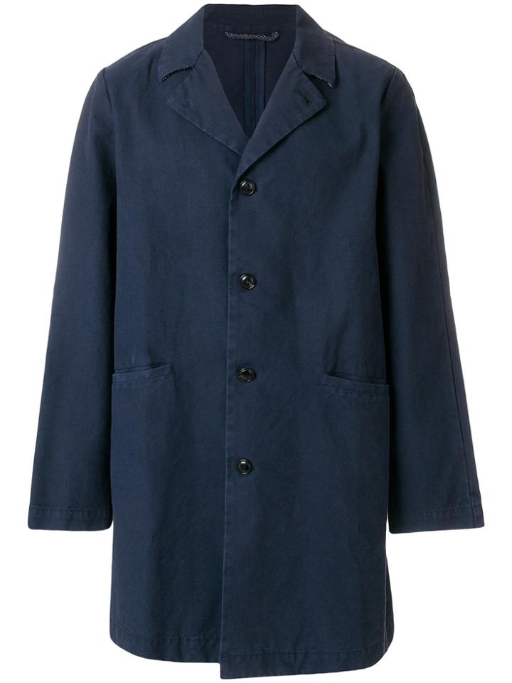 Homecore Single-breasted Coat - Blue