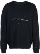 Mostly Heard Rarely Seen Nip And Tuck Logo Sweatshirt - Black