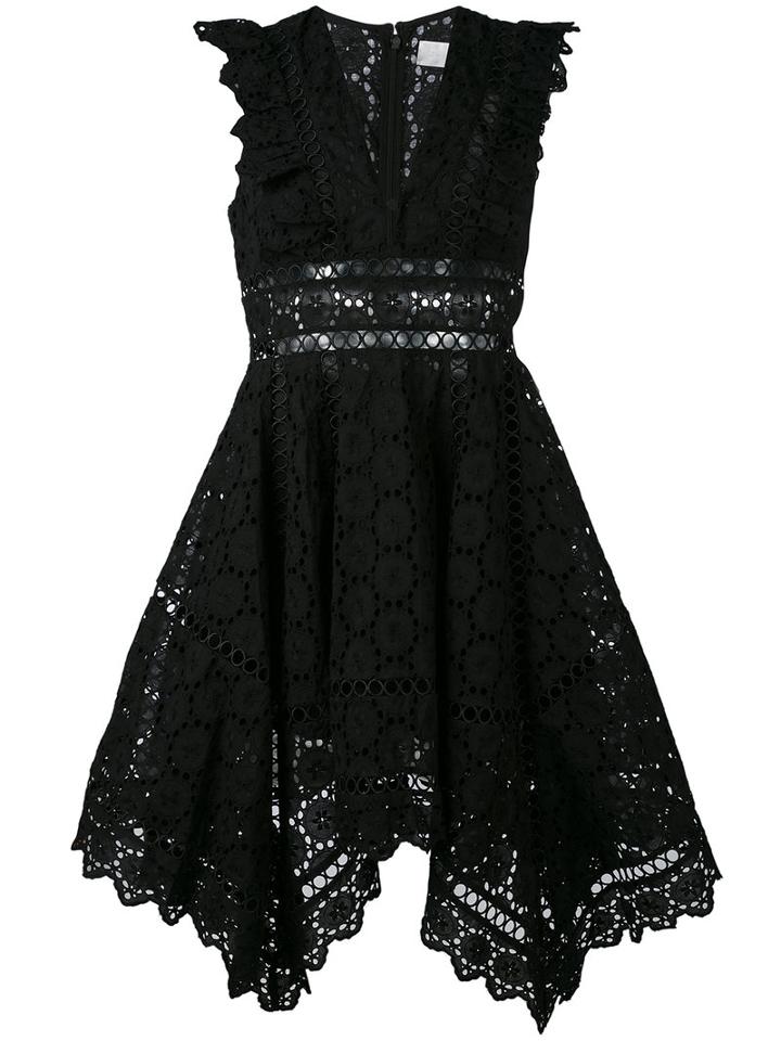 Zimmermann - Broderie Anglaise Dress - Women - Cotton - 0, Black, Cotton