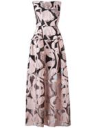 Talbot Runhof Locomotion Gown - Pink & Purple