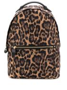 Michael Michael Kors Kelsey Large Leopard Backpack - Brown